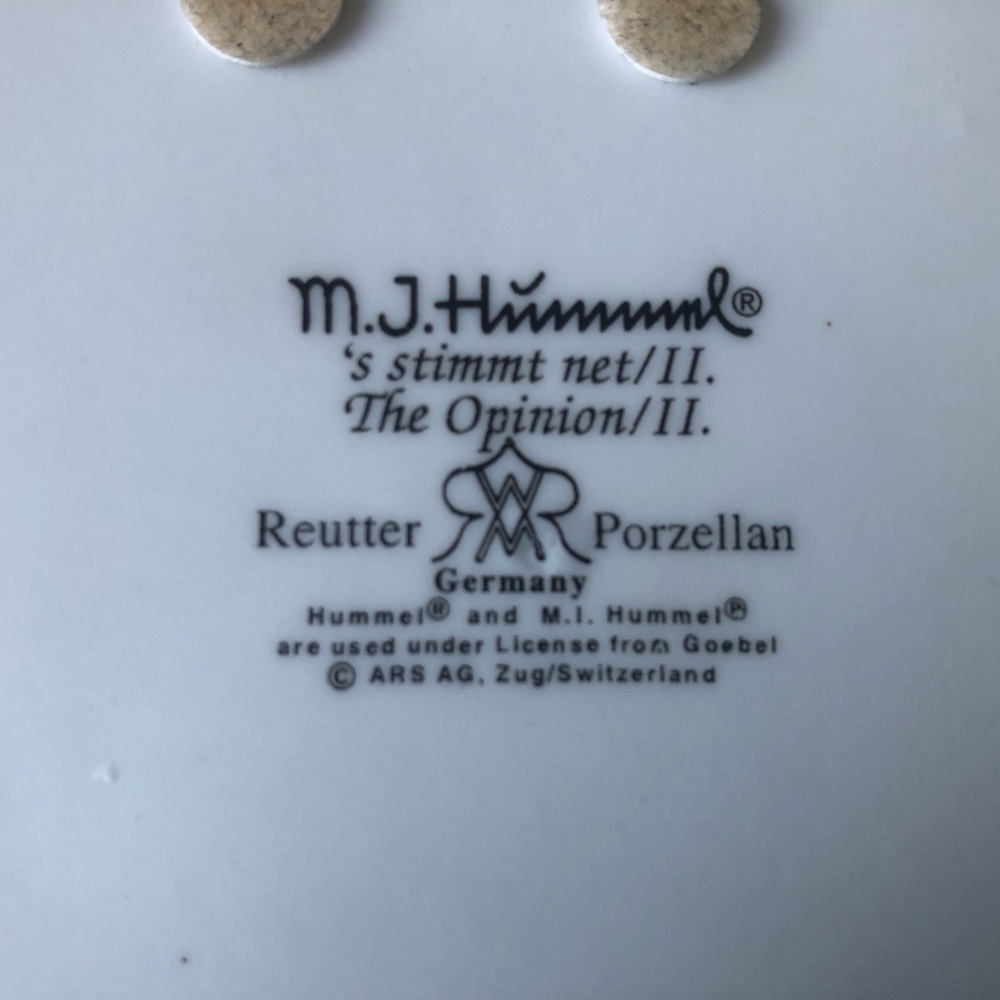 Miniature tea set Reuter Porzellan Germany with Hummel picture - Picture 4 of 5